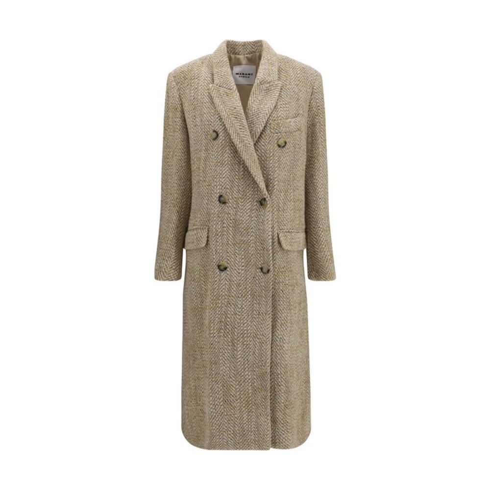 Marant Etoile Women Pilda Herringbone Wool-Blend Coat